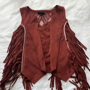 Shyanne Western fringe vest xs